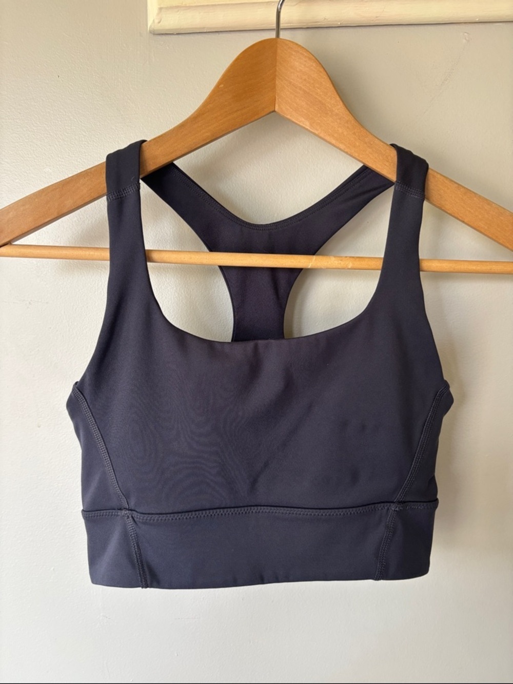 H&M Move Charcoal Navy Blue Supportive Racerback Sports Bra Size XS
